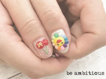 ネイルサロンアンドスクール ビーアンビシャス(be ambitious)/持ち込みアート