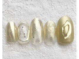 メタリック ミラー タイダイ