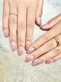 冬ネイル2023【フラワー】