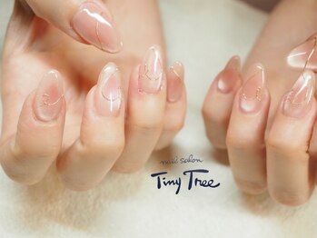 タイニーツリー(Tiny Tree)の写真/【10本スカルプ長さ出し(5mmまで)ラメグラ¥9900～】上品な指先を演出しながら、さり気ない色気を…♪
