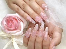 チークネイル/リボンネイル