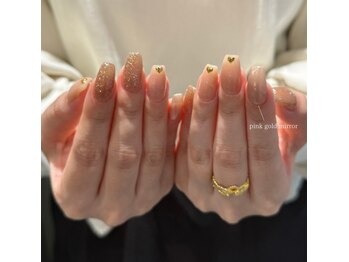 ロミー(Rommy)/シンプルミラーネイル