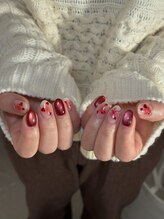 フィズネイル(fizz nail)/リボン×ハートネイル