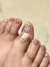 ayaka指名【フットジェル】ネイルケア+デザインは相談　¥6730～