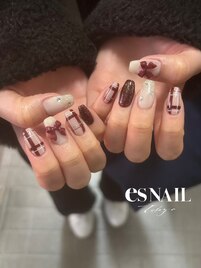 ボルドーチェック