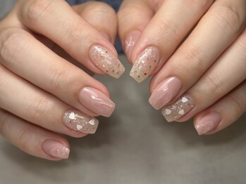 ソルティ 草加(sortie)の写真/シンプルでも可愛いお好みの色を♪選べる定額コース￥8500で素敵な指先[草加/ニュアンスネイル/フィルイン]