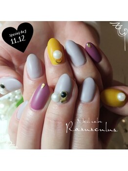 ラナンキュラス(Ranunculus)/冬のお洒落☆オールマット
