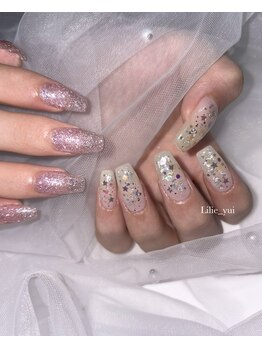 ワンカラー＋ホログラムアート