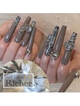 エスフィーネイルサロン リシェル(Esfy nailsalon Richer)/ツイードロングネイル