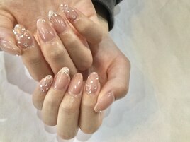 ☆Pブラウンのドットネイル☆