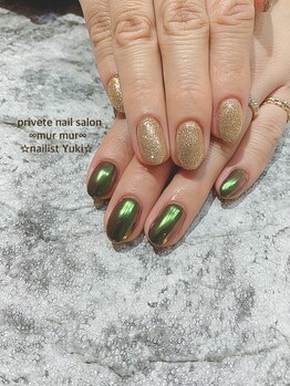 プライベート ネイルサロン マーマ(murmur)/アシンメトリーネイル