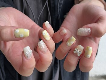 サクノネイル(SAKUNONAIL)/フラワーニュアンスネイル