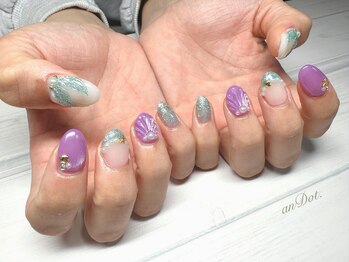 夢の国人魚風ネイル