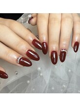 ケソン ネイル スタジオ(qeson nail studio)/ボルドー♪