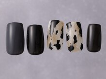 ジェミーネイル シンジュク(Jemiy nail shinjuku)/もやもやヒョウ柄ネイビー￥7980