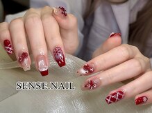 センスネイル 池袋店(Sense Nail)/自爪のクリスマスデザイン