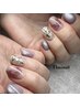 Hand Nail〈定額〉丁寧ケア付◆選べるシンプルアートAコース◆