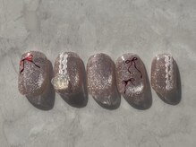 アイネイルズ 恵比寿店(I nails)/赤リボンマグ10480円