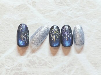 アクアソル(AQUASOL)/花火ネイル