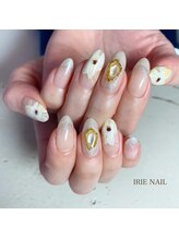 アイリーネイル(IRIE NAIL)/ジェルネイル　手描き4本アート