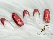 ノーラスリエン 銀座(NOLASLIEN)/バレンタインネイル　銀座ネイル