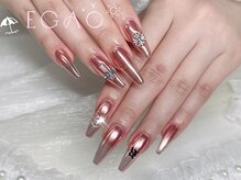 エガオネイルサロン 錦糸町店(EGAO NAIL SALON)/チープ長さだしオーロラネイル