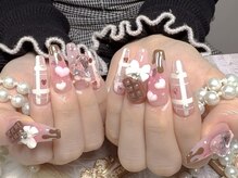 モアネイル 新宿/バレンタインネイル/持ち込み