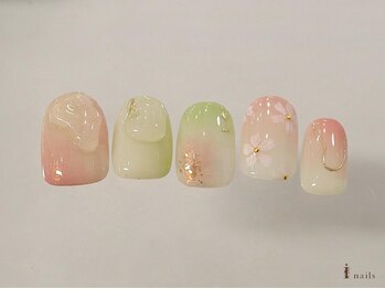 さくらニュアンス春ネイル¥9480