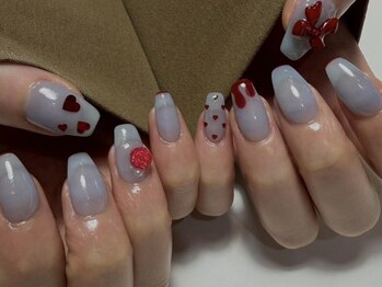 アイネイルズ 渋谷店(I nails)/【Seiko.n】リボンハート