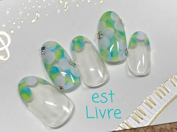 エストリブレ(estLivre)/フラワーネイル