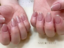 ネイルトリート 茨木駅前店(NAIL TREAT)/上品☆先端細フレンチ