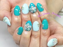 アン ジョーヌドラゴ/【自爪ネイル】パールフラワー