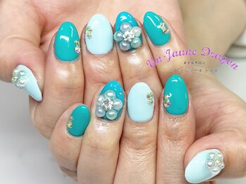 アン ジョーヌドラゴ/【自爪ネイル】パールフラワー