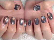 アンシャンテ(enchante)/2色使いのマグネットネイル