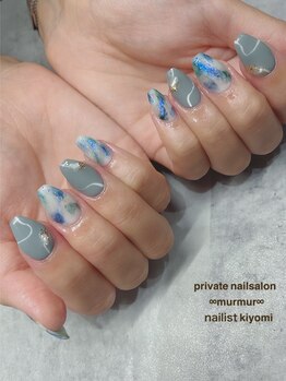 プライベート ネイルサロン マーマ(murmur)/タイダイネイル