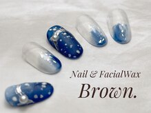 ブラウン(Brown.)/雪ネイル