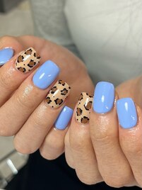ヒョウ柄ネイル