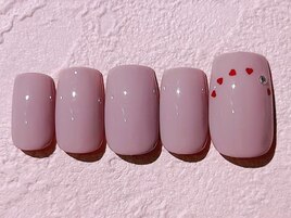 ハートネイル　フレンチ