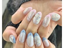 ミ シュエット(Me Chouette)/フレンチフラワーnail♪