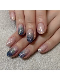 花火ネイル