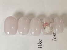 ジェミーネイル エビス(Jemiy nail ebisu)/シンプルフラワークリア8480yen