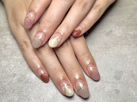 カラフルミラーネイル