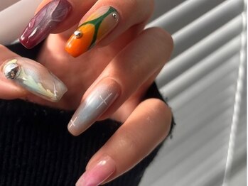 ハウワ(HAUWA.)の写真/特別な日のためのこだわりネイル...☆持ち込みdesign◎最旬アートで思わず自慢したくなるカワイイ指先に♪