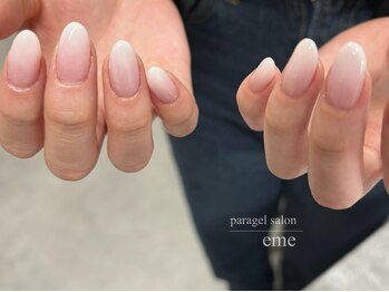 エメ(eme)の写真/爪に優しいフィルイン施術＆パラジェル登録サロン★丁寧なケアで美しいフォルムと圧倒的なモチに感動♪