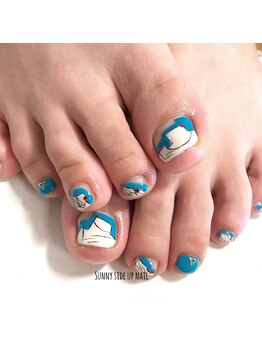 サニーサイドアップ ネイル(Sunny SideUp nail)/inspired nail art.