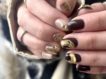 ステイシーネイル(stay she Nail)の写真/一癖あるこだわりニュアンスデザイン多数♪【2回目迄OK《HAND》持ち込み画像◎オーダーメイド90min¥8980】