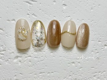 アークネイル 下北沢(urk.nail)/マグネット ミラーデザイン