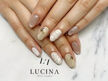 ネイルスタジオ ルキナ(LUCINA)/c-228 大人上品レオパードネイル