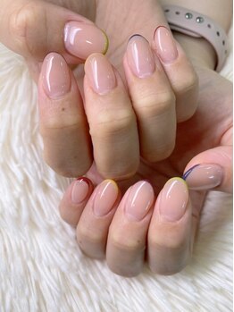マイサロン 横浜(MYSALON)の写真/SNSで見つけた可愛いデザインも流行りのニュアンスネイルもお任せを♪[パラジェル/フィルイン施術]