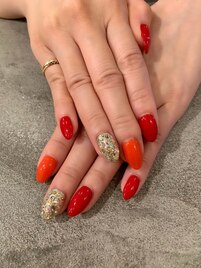 赤ネイル　¥12.100